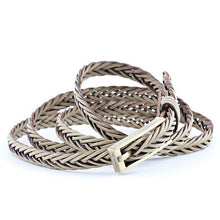 Load image into Gallery viewer, 103cm Women Stretch Twist Woven Belt Wax Rope Braided Waistband Fashion Casual Female Belt For Jeans Dress Metal Buckle Belts