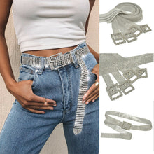 Load image into Gallery viewer, 2020 New Women Fashion Shiny Belt Waist Chain Crystal Diamond Alloy Waistband Full Rhinestone Luxury Wide Party Belt

